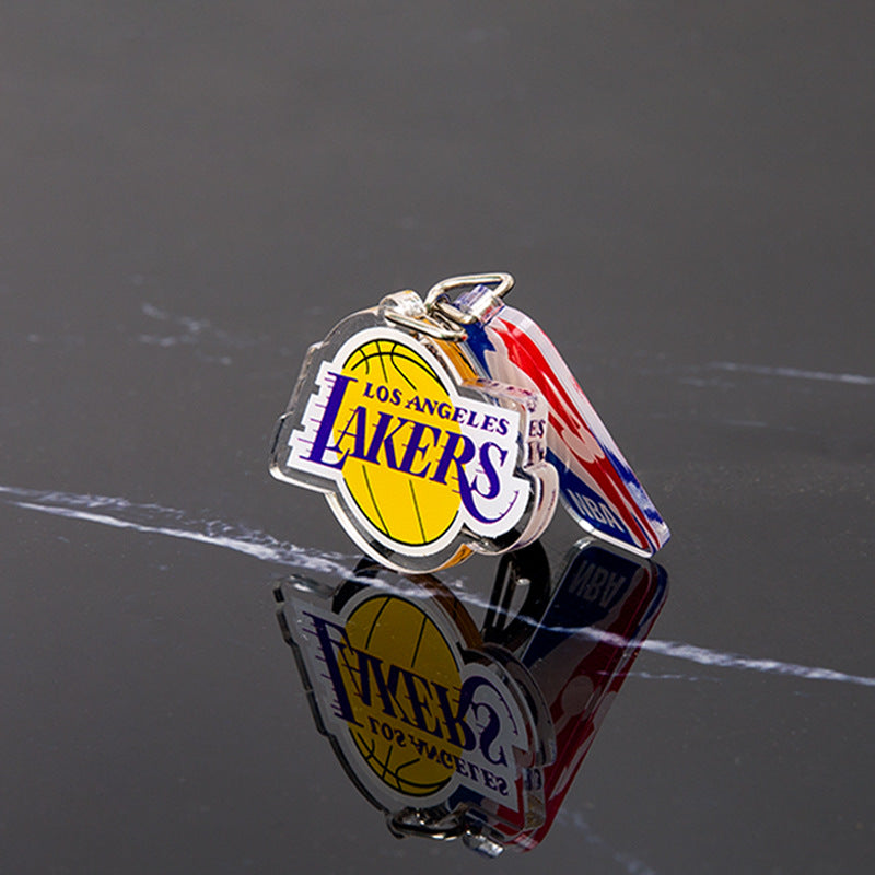 NBA Team Logo Keychains - Basketball Club Acrylic Keychains, Customizable Fan Merch for NBA Fans & Retailers