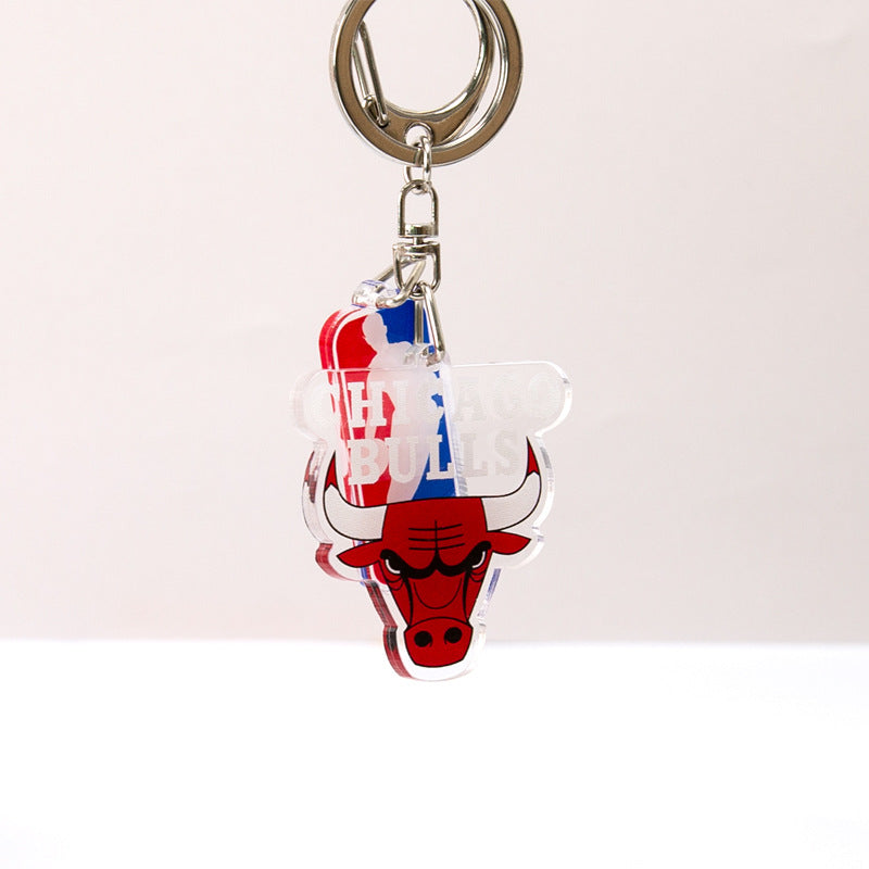 NBA Team Logo Keychains - Basketball Club Acrylic Keychains, Customizable Fan Merch for NBA Fans & Retailers