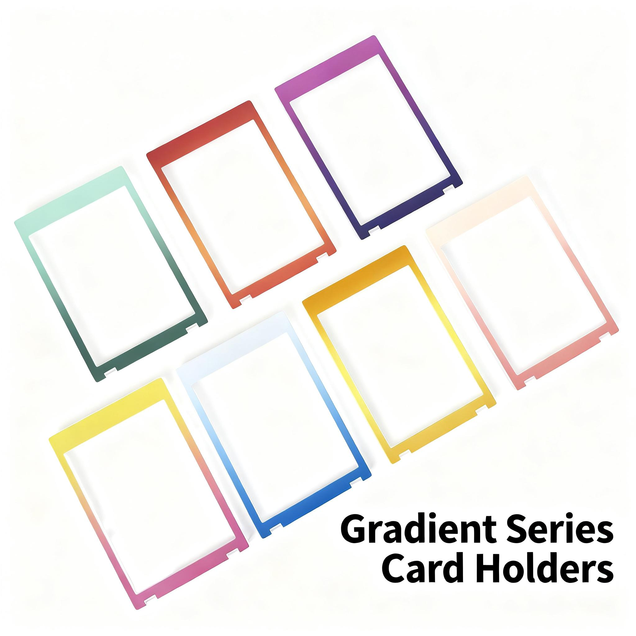 Anime Trading Card Protectors - Multi-Color Acrylic Card Sleeves, Compatible with TCG/CCG Cards, Premium Display & Protection