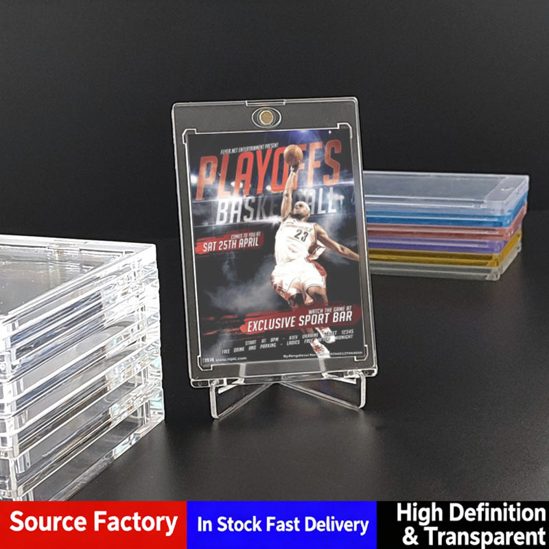 Magnetically attracts 35PT star cards, transparent card bricks, full set of Naruto, Pokemon, Yu-Gi-Oh, Ultraman card bricks.