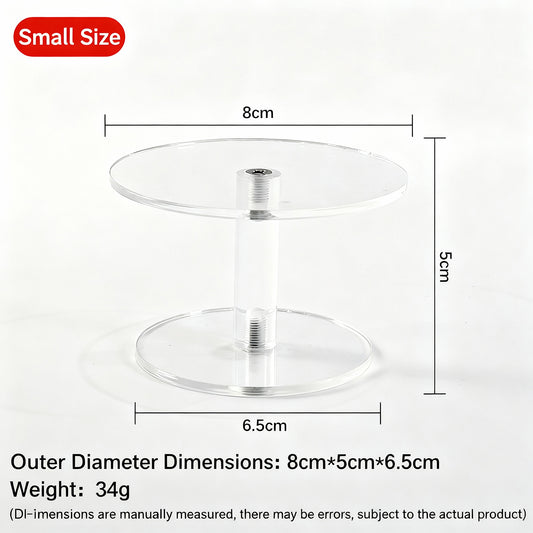 Acrylic Hexagonal Step Display Stand - Multi-Tier Clear Shelf for Collectibles, Figurines, Jewelry & Retail Merchandise