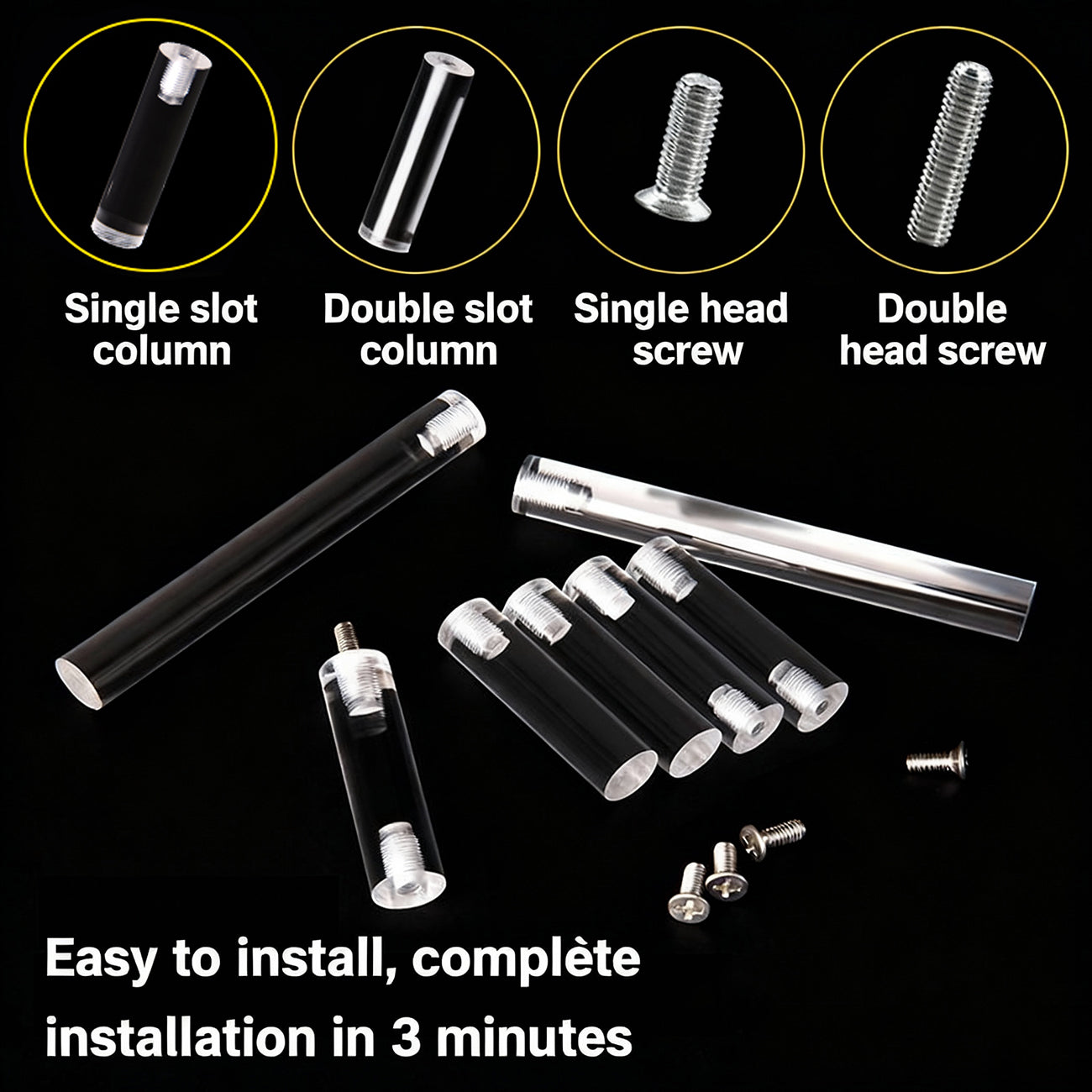 Beauty Live Stream Multi-Tiered Acrylic Display Rack - Clear Step Shelf for Makeup, Cosmetics Organization & Premium Product Showcasing