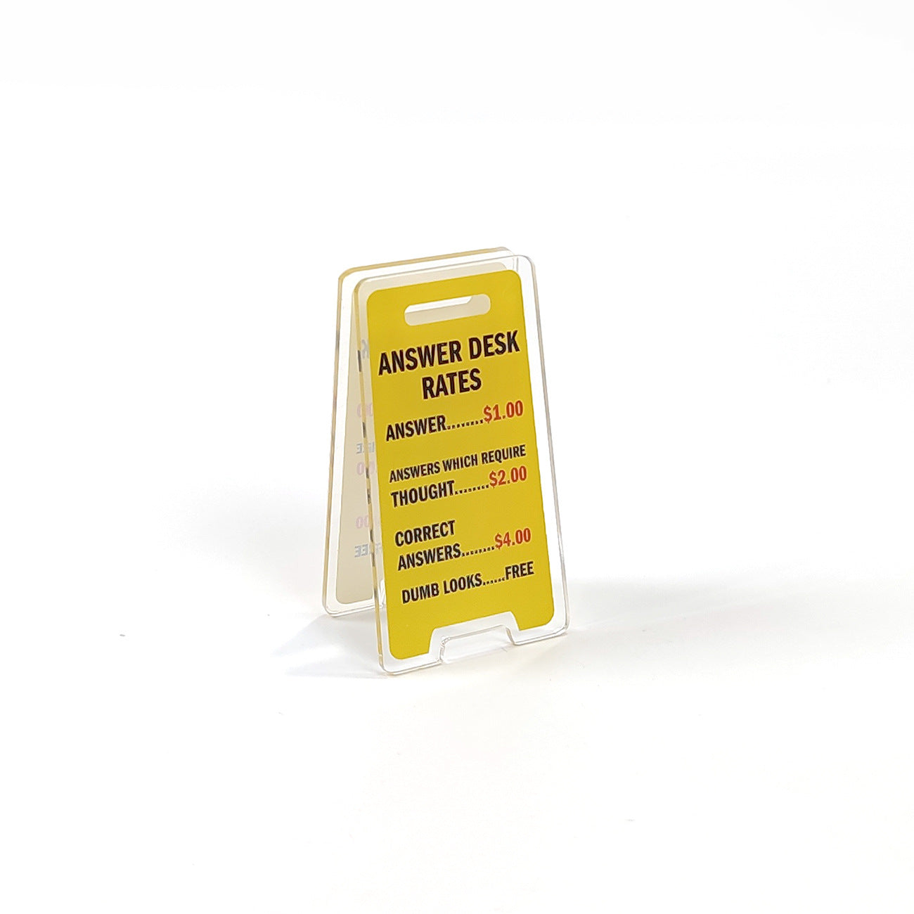 Humorous Acrylic Desktop Clips - Office Do Not Disturb Signs, Funny Desk Accessories for Work & Home