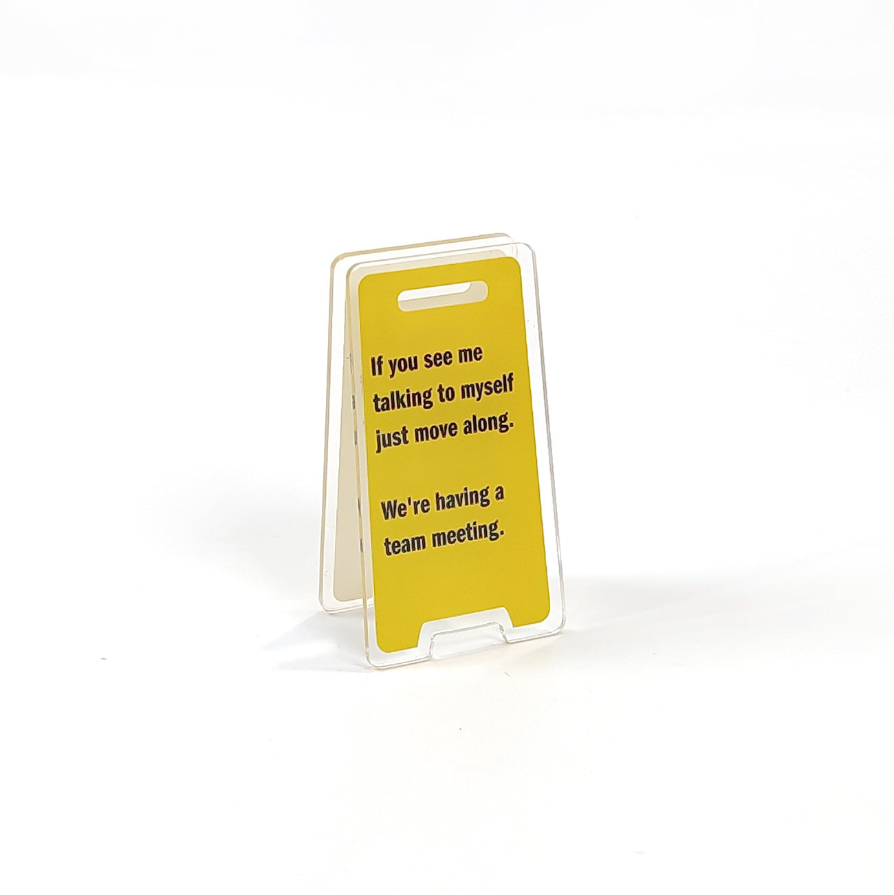 Humorous Acrylic Desktop Clips - Office Do Not Disturb Signs, Funny Desk Accessories for Work & Home